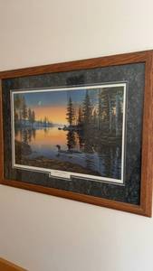 lot 16 image: Together At Dawn by Greg Benson Framed Art Print