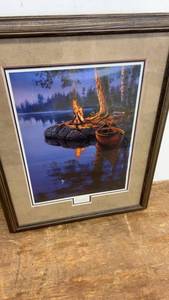 lot 23 image: Framed Time to Reflect Print by Darrell Bush