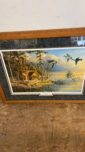 lot 27 image: Framed Art Print Spring Arrivals by Mary Pettis