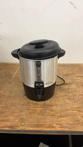 lot 107 image: Hamilton Beach 40-Cup Coffee Urn with Box