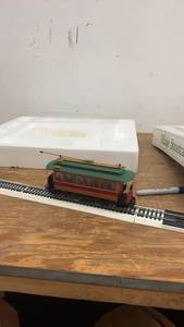 lot 148 image: Department 56 Village Streetcar with Track