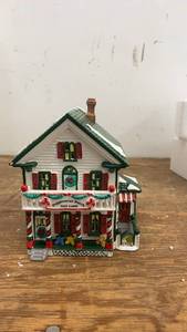 lot 153 image: Original Snow Village Peppermint Porch Day Care House