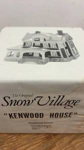 lot 170 image: Handpainted Ceramic Snow Village Kenwood House