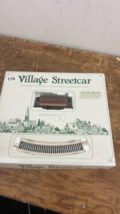 lot 176 image: Village Streetcar Train Set with Track