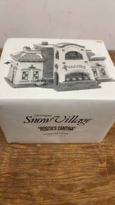lot 180 image: The Original Snow Village Rositas Cantina Ceramic Building