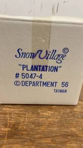 lot 188 image: Snow Village Plantation Lighted House #5047-4 by Department 56
