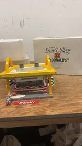 lot 194 image: Department 56 Snow Village McDonalds Holiday Decoration