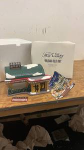 lot 196 image: Department 56 Snow Village Rollerama Roller Rink Ceramic Collectible