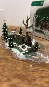 lot 197 image: Department 56 Village Accessory Wilderness Camp Scene