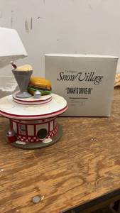 lot 198 image: Heritage Village Collection Dinahs Drive-In Handpainted Ceramic