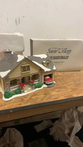 lot 199 image: The Original Snow Village Brandon Bungalow with Figurine