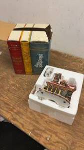 lot 207 image: Storybook Village Hampshire Schoolhouse and Classic Tales Book Set