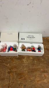 lot 223 image: Department 56 Snow Village Christmas Puppies Figurines