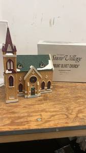 lot 233 image: The Original Snow Village Mt. Olivet Church Christmas Decoration