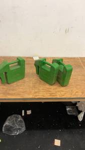 lot 12 image: Set of 3 John Deere Suitcase Weights for Tractors