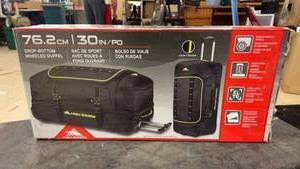 lot 280 image: High Sierra 30 Wheeled Drop-Bottom Duffel Bag