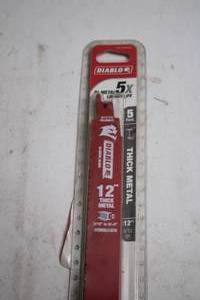 lot 8 image: Diablo 12 inch Steel Reciprocating Saw Blade for Thick Metal