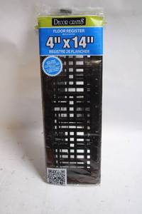 lot 30 image: Decor Grates 4 x 14 Floor Register with Easy Airflow Control