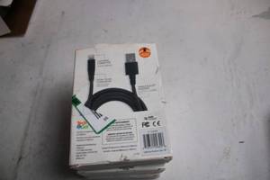 lot 59 image: Set of 3 TechGot 9ft Extra-Long Braided Lightning USB Cables