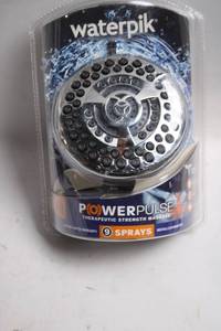 lot 73 image: Waterpik PowerPulse Therapeutic Strength Massage Showerhead