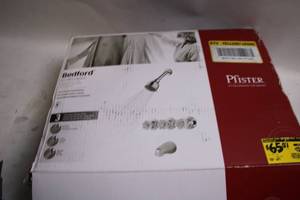lot 143 image: Pfister Bedford 3-Handle Tub and Shower Faucet Set