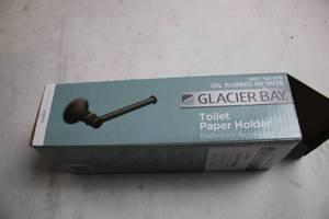 lot 168 image: Glacier Bay Oil Rubbed Bronze Toilet Paper Holder