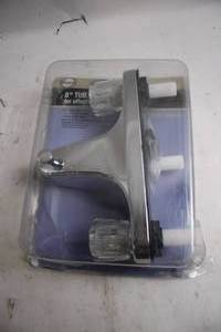 lot 169 image: 8 Tub and Shower Faucet with Acrylic Knobs