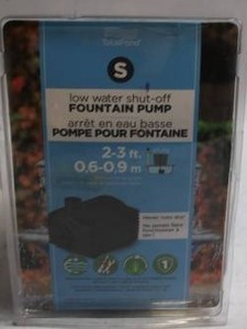lot 184 image: TotalPond Low Water Shut-off Fountain Pump 2-3 ft