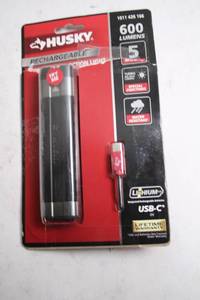 lot 191 image: Husky 600 Lumens Rechargeable Compact Inspection Light