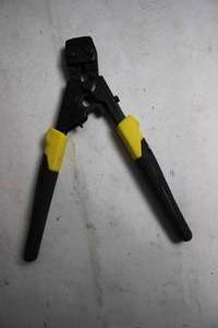 lot 206 image: Crimping Tool with Yellow and Black Handle