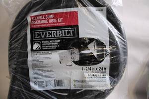 lot 239 image: Everbilt Flexible Sump Discharge Hose Kit 1-14 in x 24 ft