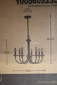 Oil-Rubbed Bronze 9-Light Chandelier