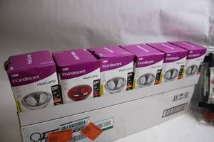 lot 249 image: Set of 6 Eclectic 250W Incandescent Heat Lamps