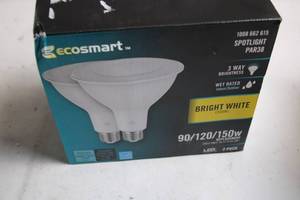 lot 290 image: EcoSmart PAR38 LED Flood Light Bulbs 2-Pack, 90120150W Replacement