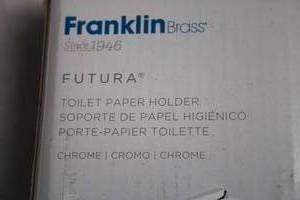 lot 300 image: Franklin Brass Futura Toilet Paper Holder - Chrome Finish
