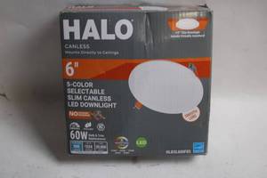 lot A-318 image: HALO 6 5-Color Selectable Slim Canless LED Downlight