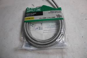 lot 321 image: 10ft Stainless Ice Maker Supply Line