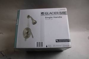 lot 323 image: Glacier Bay Brushed Nickel Single Handle Shower Set