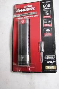 lot 327 image: Husky Rechargeable Compact Inspection Light with 5 Modes