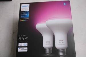 lot 336 image: Philips Hue White and Color Ambiance 2-Pack Smart Bulbs