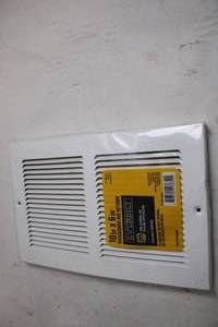 lot 384 image: Everbilt 10x6 inch Baseboard Air Return