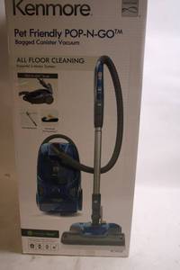 lot A-413 image: Kenmore Pet Friendly POP-N-GO Bagged Canister Vacuum
