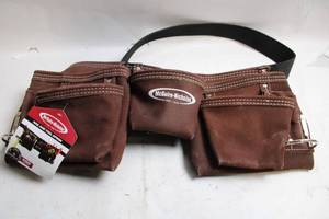 lot 421 image: McGuire-Nicholas Medium Suede Leather Nail and Tool Apron