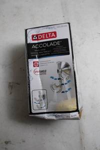 lot 427 image: Delta Accolade Towel Hook in Brushed Nickel Finish