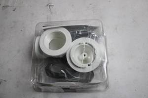 lot 436 image: Everbilt 1-12 Inch PVC Twist N Close Plumbers Pack with Chrome Trim