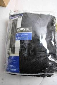 lot 467 image: Lights Out 2-Pack Blackout Curtain Panels, 38 x 84