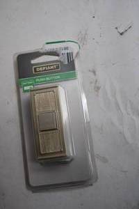lot 468 image: Defiant Brass Finish Battery Push Button