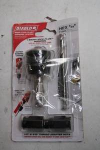 lot 484 image: Diablo Snap-Lock Plus Mandrel System with Hex Pilot Drill Bit