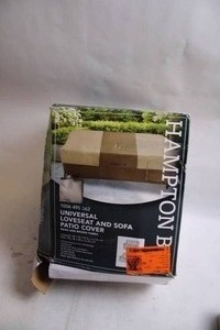 lot 4 image: Universal Loveseat and Sofa Patio Cover by Hampton Bay
