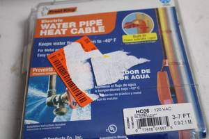 lot 203 image: Frost King Electric Water Pipe Heat Cable 3-7 ft